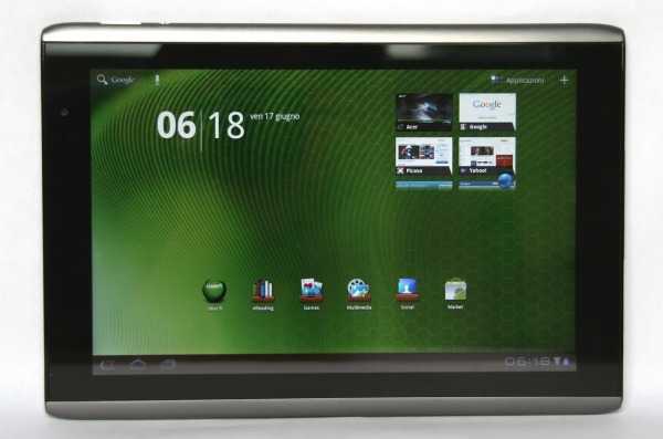 Acer iconia tab a500 - еще один планшет с android 3.0 honeycomb - 4pda