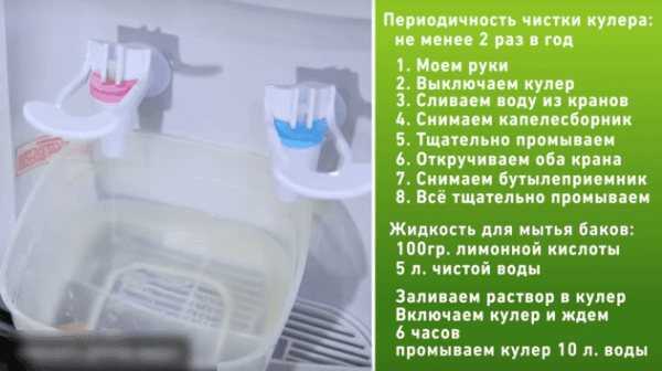 Способы чистки кулера для воды в домашних условиях
