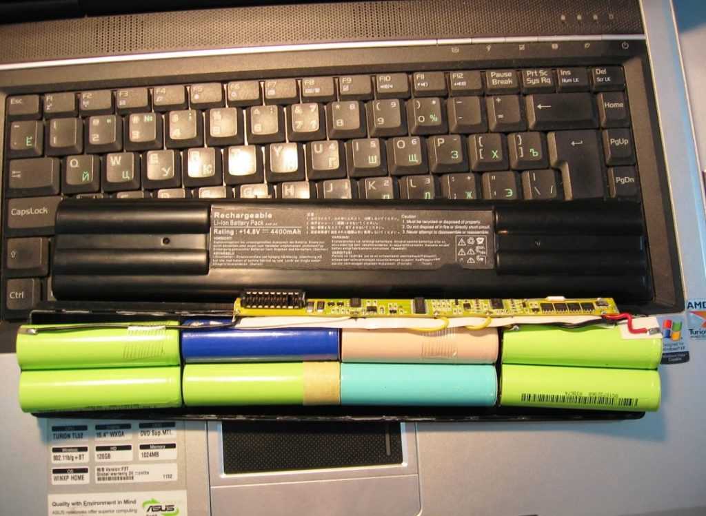 Как восстановить аккумулятор ноутбука пример ремонта часть 1